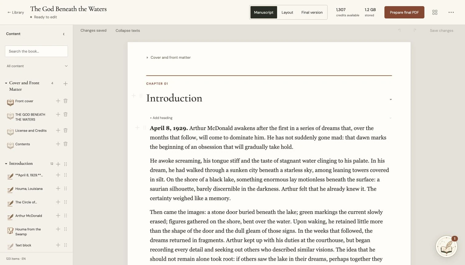 Navigate from the index to the text · 01 / 02