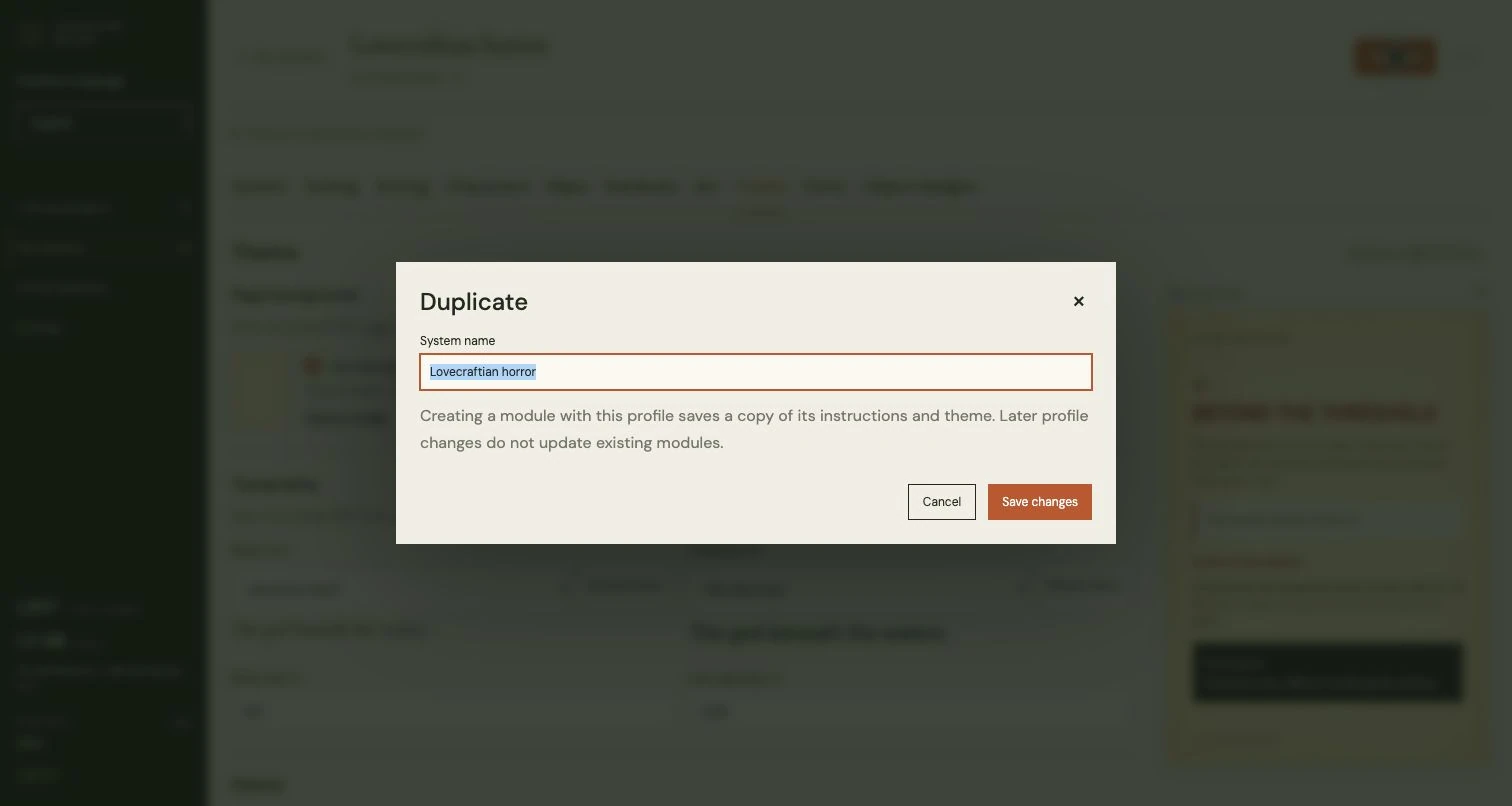 Create your own system profile · 06 / 06