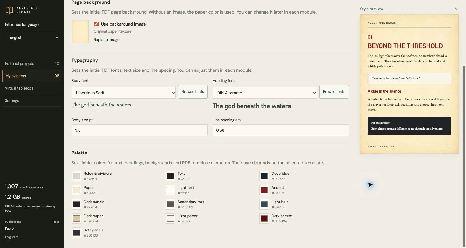 Create your own system profile · 05 / 06