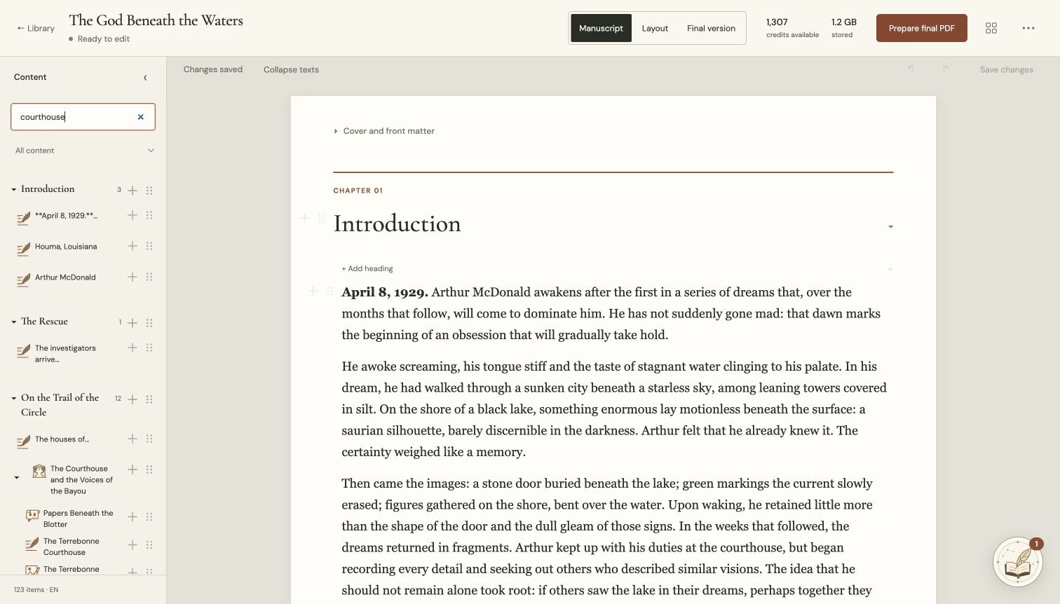 Navigate from the index to the text · 02 / 02
